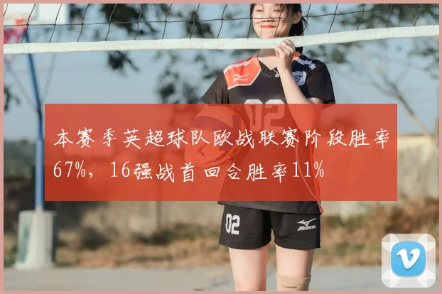 本赛季英超球队欧战联赛阶段胜率67%，16强战首回合胜率11%